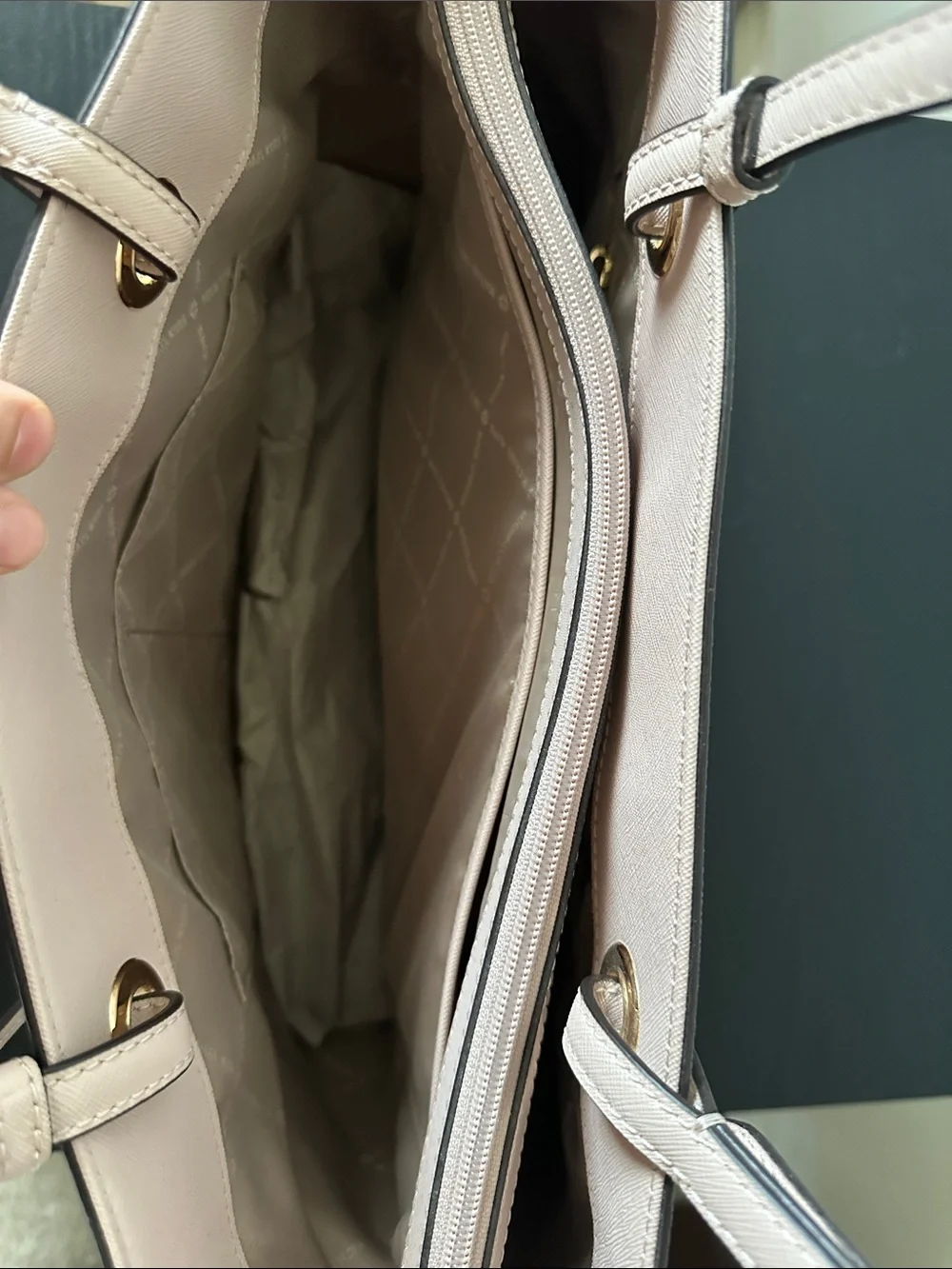 Michael Kors Blush Pink MK Signature Canvas Tote